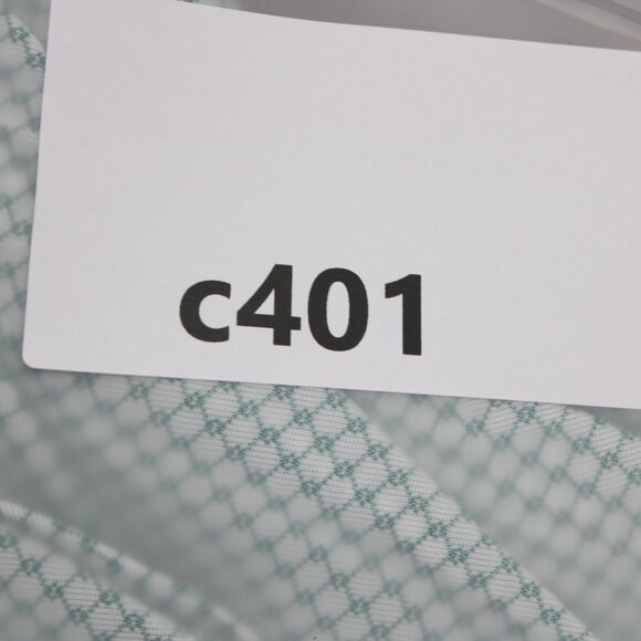 VTG Sears Perma-Prest Dress Shirt Mens 16 1/2, 35 Green/White Trim Regular Knit - Picture 13 of 13